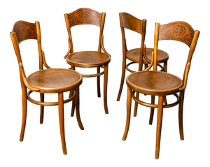 Chairs from Jacob & Josef Kohn, 1890s, Set of 4