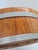 Brown Large Vintage Wooden Bowl with Metal Rims, 1960s For Sale - Image 8 of 11