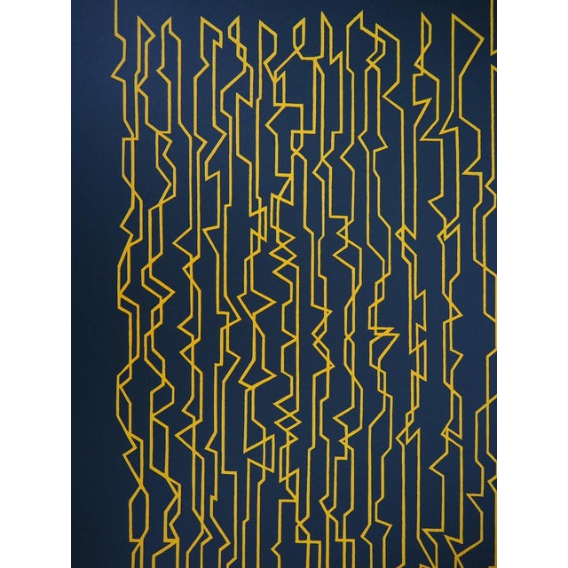 Modern Pablo Palazuelo, Fils géométriques Poster, Lithograph For Sale - Image 3 of 6