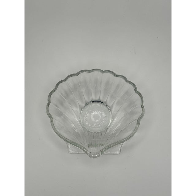 Glass Modernist Seashell Shaped Bowl, Trinket - Pair For Sale - Image 7 of 11
