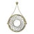 Contemporary Modern Hollywood Regency Round Etched Glass Hanging Wall Mirror For Sale