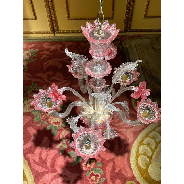 20th Century Mouth Blown Murano Chandelier, Italy For Sale - Image 13 of 18