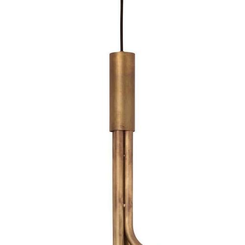 Large Strapatz Brass Hanging Lamp by Sabina Grubbeson for Konsthantverk For Sale - Image 6 of 8