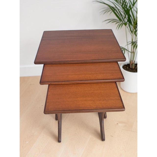 Mid-Century Modern Teak Fresco Nesting Tables from G Plan, 1960s, Set of 3 For Sale - Image 4 of 16