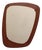 Scandinavian Wall Mirror with Teak Frame, 1950s For Sale