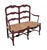 Wood Vintage Country French Settee Red Paint For Sale - Image 7 of 8