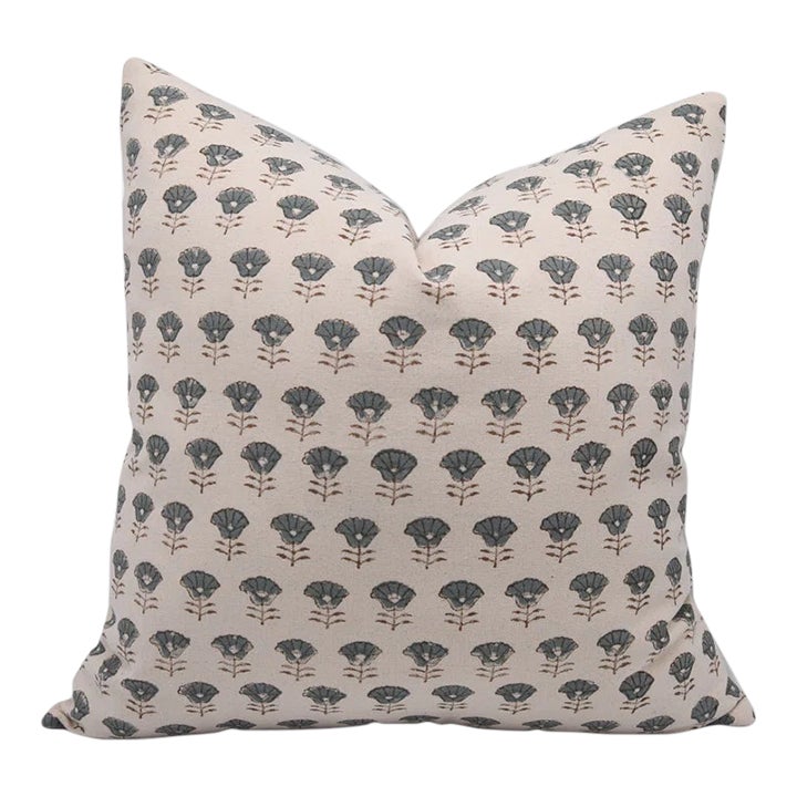 Fabdivine Decorative Block Print Cushion Cover 20x20 Inch Duck Canvas-kohinoor