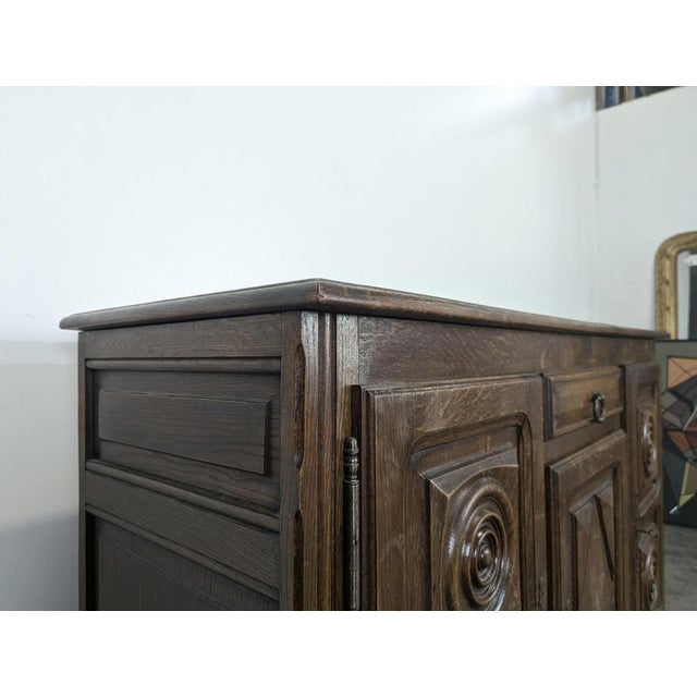 Oak Sideboard in the style of Dudouyt For Sale - Image 6 of 10