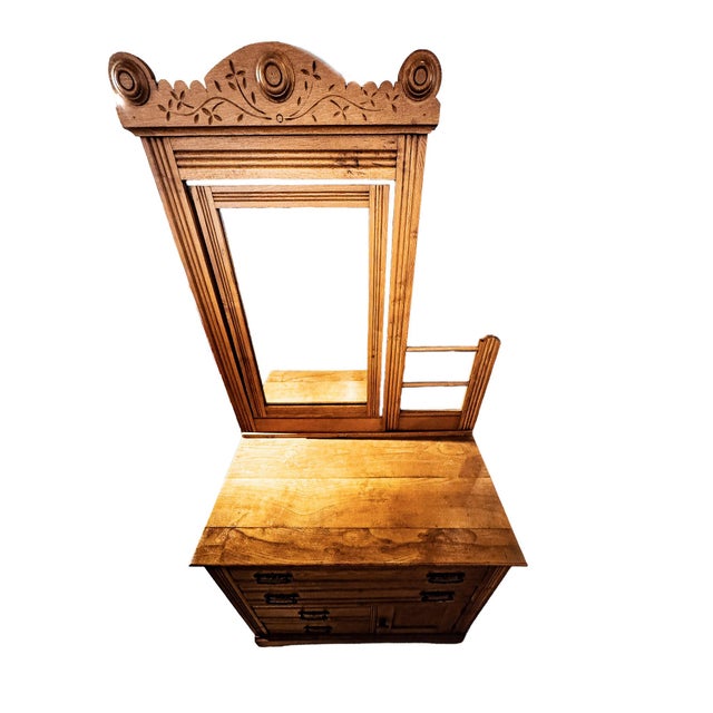 Brown Early 20th Century Eastlake Dry Sink For Sale - Image 8 of 8