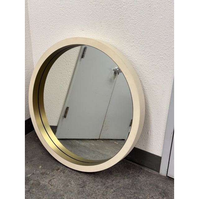 2020s Restoration Hardware Shagreen Mirror For Sale - Image 5 of 12
