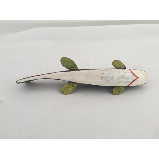 1960s Vintage Fish Decoy HandCarved Hand Painted Ice Fishing Weight