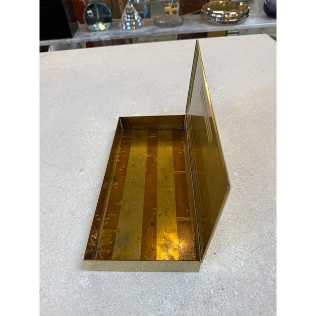 Brass Vintage Brass Rectangular Lidded Box For Sale - Image 8 of 11