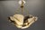 French Art Deco Alabaster and Brass Pendant Light with Segmented Shade, 1920s For Sale - Image 12 of 18