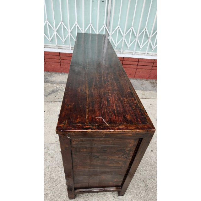 1950s Head Painting Sideboard Buffet For Sale - Image 11 of 12