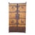Antique Chinese Wood Door Panels With Iron Deer & Bat Motifs For Sale