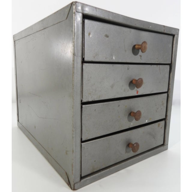 Midcentury Small Industrial Metal Box With Drawers Chairish