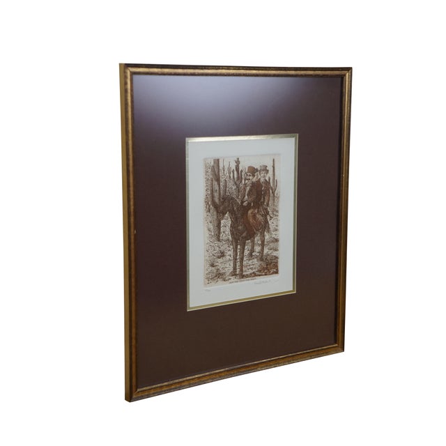 American 1977 Ronaldo Norden How the West Was Won Marx Brothers Horseback Engraving For Sale - Image 3 of 11