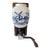 Charming Vintage Wall Mounted Manual Delft Blue Coffee Grinder for Your Country Kitchen For Sale