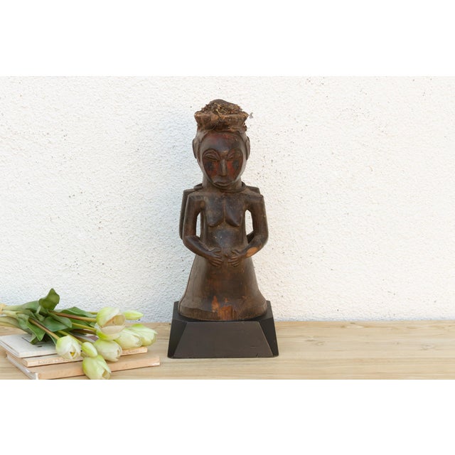 Early 20th Century Janus Two Faced Carved Figure For Sale - Image 11 of 11