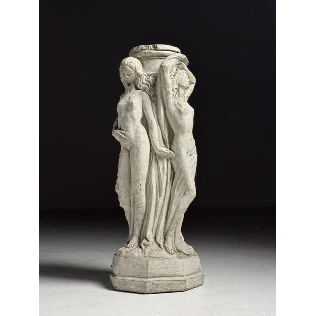 Concrete Column the Three Graces Garden Statue For Sale - Image 14 of 16