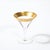Metal Set of Four 22 Karat Gold Gilt Rimmed Martini Glasses by Dorothy Thorpe For Sale - Image 7 of 12