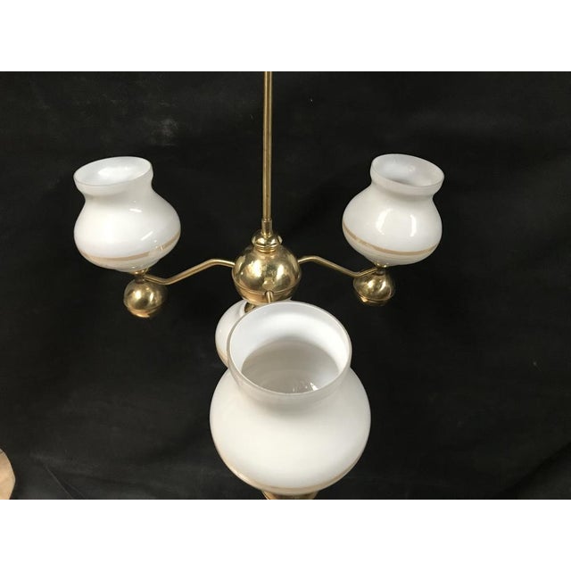 Gilt Chrome and Glass Chandelier, 1970s For Sale - Image 14 of 18