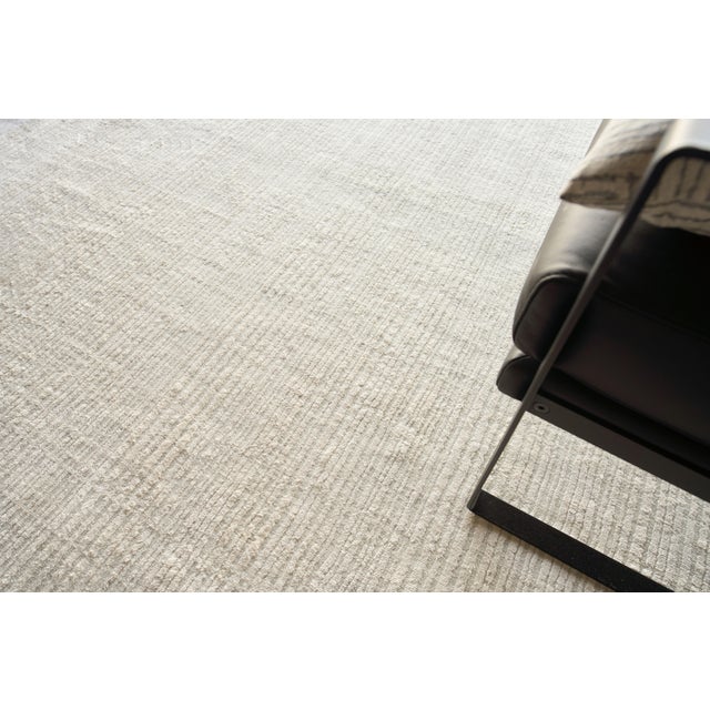 Exquisite Rugs Rossini Handmade Nylon & PET Yarn Ivory Rug-10'X14' For Sale In Los Angeles - Image 6 of 7