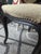 French Antique French Louis XV Vanity Bench Ottoman With Floral Needlepoint For Sale - Image 3 of 13