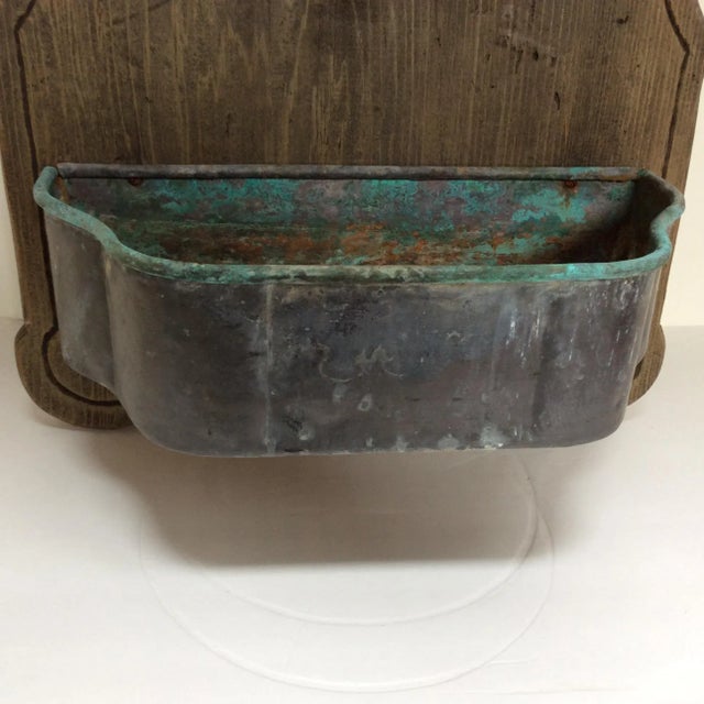 Antique Mounted Pewter Lavabo For Sale - Image 4 of 8