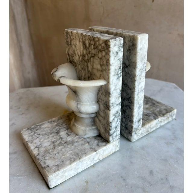 Stone Vintage Italian Marble Bookends, Mid- Century For Sale - Image 7 of 10