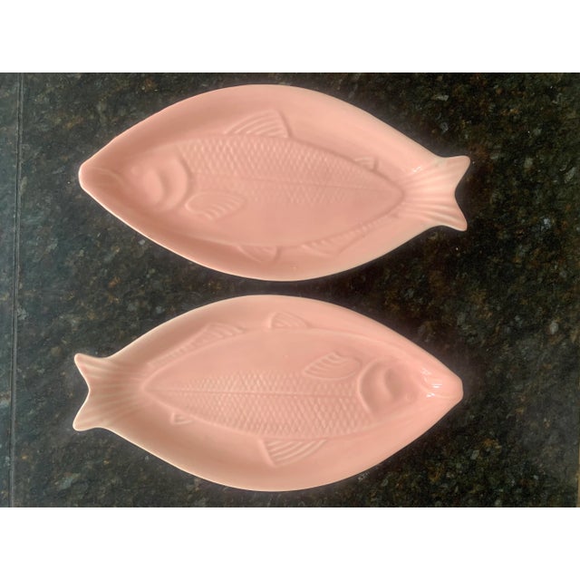 Mid 20th Century Mid-Century Modern Fish Platters - A Pair For Sale - Image 5 of 5