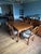 Wood Mid 20th Century Beautiful French Provincial Dining Room Table With 6 Needlepoint Covered Chairs For Sale - Image 7 of 9