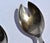 1960s Christofle Hotel Style Serving Silverplate Spoons Faceted Crystal Handle - Set of 2 For Sale In Miami - Image 6 of 12