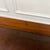 Classic English Sidetable with Brown Leather Top For Sale - Image 9 of 10