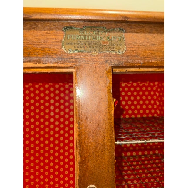 Farmhouse Antique Oak Ice Box - Glacier Furniture City For Sale - Image 3 of 5