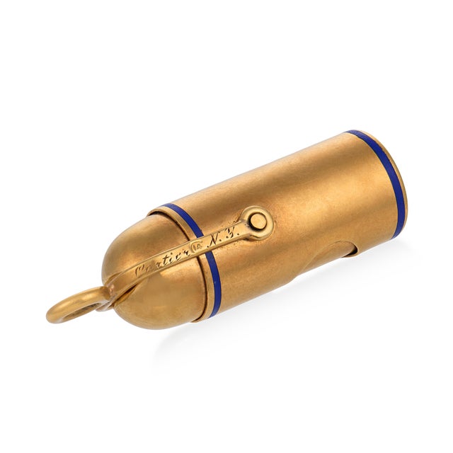 Gold Cartier Vintage 14k Yellow Gold Cigarette Cutter Pendant For Sale - Image 8 of 8