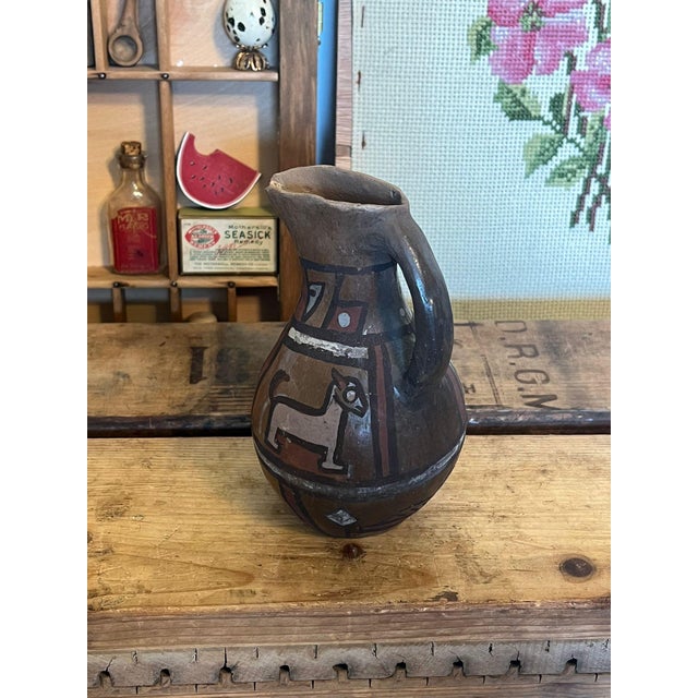 Brown 1970s Vintage Pottery Vase For Sale - Image 8 of 8