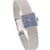 1960s Vintage Omega Geneve Ladies 18k White Gold Blue Dial Square Mesh Bracelet Watch For Sale - Image 5 of 15
