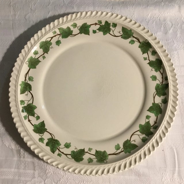 1960s 1960s Harker Royal Gadroon Ivy Pattern Dinner Plates- Set of 4 For Sale - Image 5 of 8