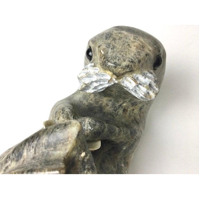 彫刻・オブジェ Inuit stone carving object Inuit Art Carved Stone Sculpture Figures Eskimo Shaman
