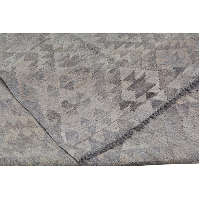 1960s Vintage Turkish Professional Hand Knotted Kilim, 6'8x9'6 For Sale - Image 5 of 6