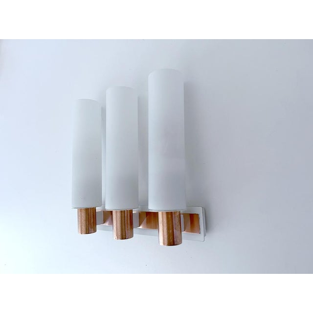 1960s Vintage Sconce in Glass from Kaiser, 1960s For Sale - Image 5 of 15