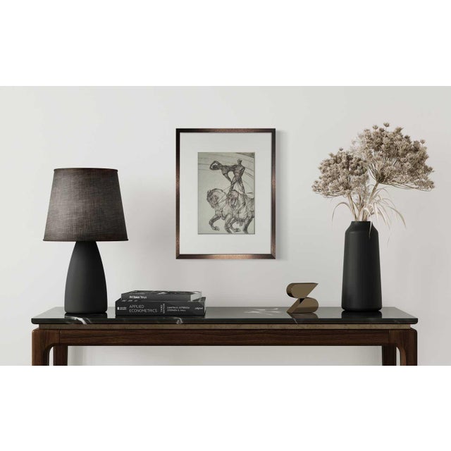 Limited Edition Toulouse-Lautrec Lithograph. Circus Series (Duet). Sur les presses de Fernand Mourlot, Paris. Numbered...