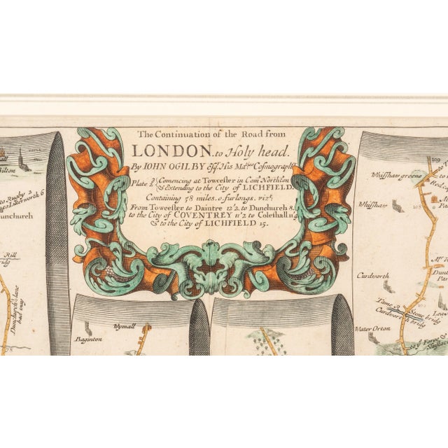 Paper Road Maps of England by John Ogilby - A Pair For Sale - Image 7 of 13