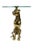 Hollywood Regency Hollywood Regency Leopard Side Table in Bronze For Sale - Image 3 of 8