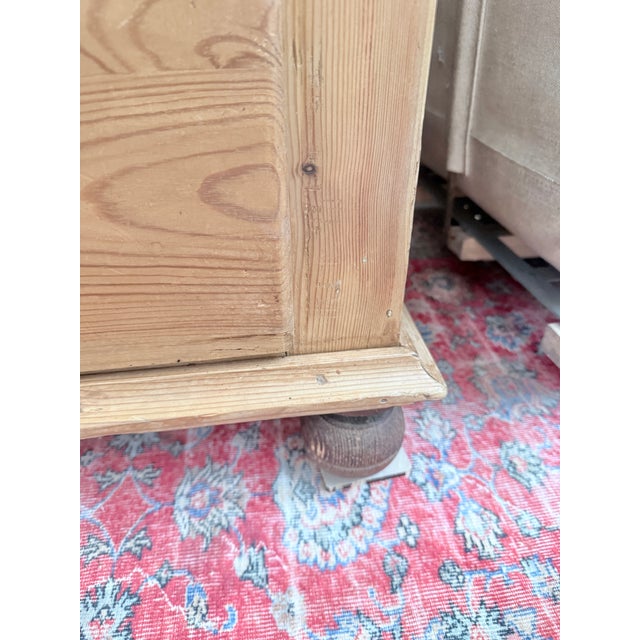 Ecru 19th Century English Pine Armoire For Sale - Image 8 of 14