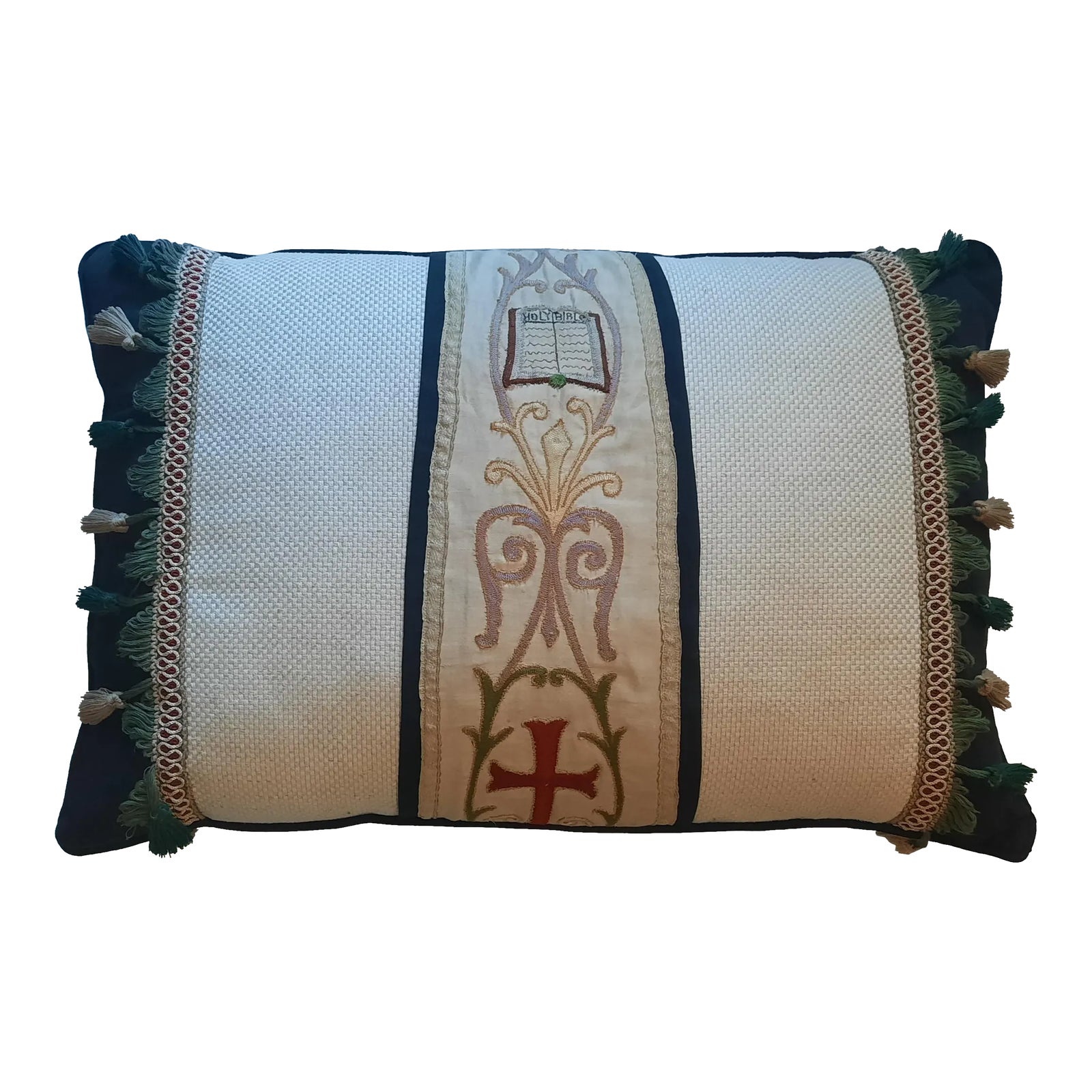 Custom Vintage Vestment Lumbar Pillow Chairish