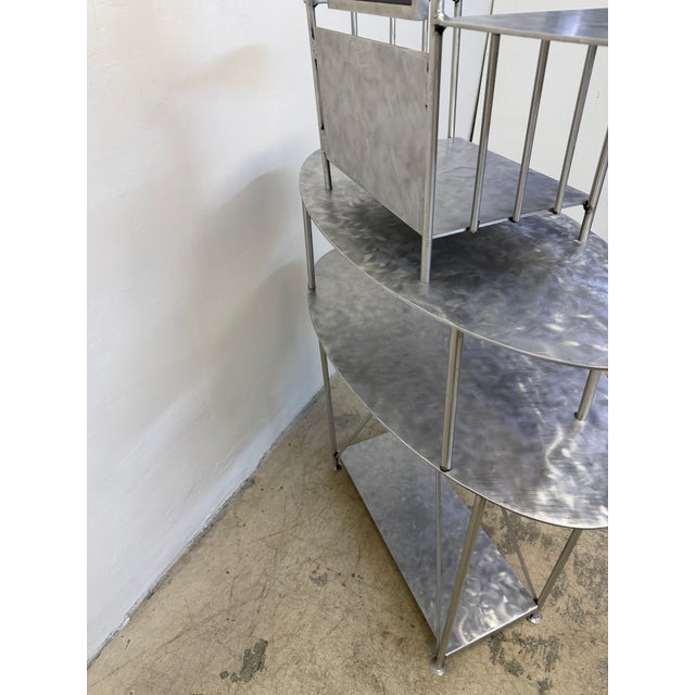 Handcrafted Artisan Entry / Foyer Table or Tall Vanity With Mirror, 1990s For Sale - Image 17 of 18