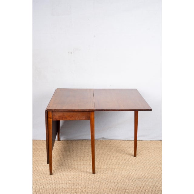 Antique Rectangular Drop Leaf Table For Sale - Image 10 of 10