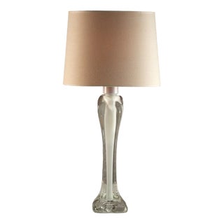 Glass Lamp by Paul Kedelv for Flygsfors Glasbruk, Sweden, 1960s For Sale